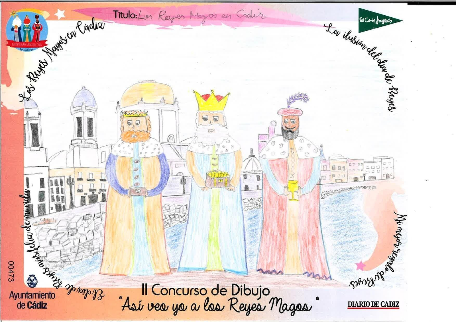 Las felicitaciones finalistas del II Concurso de Dibujo 'Así veo yo a los Reyes Magos'