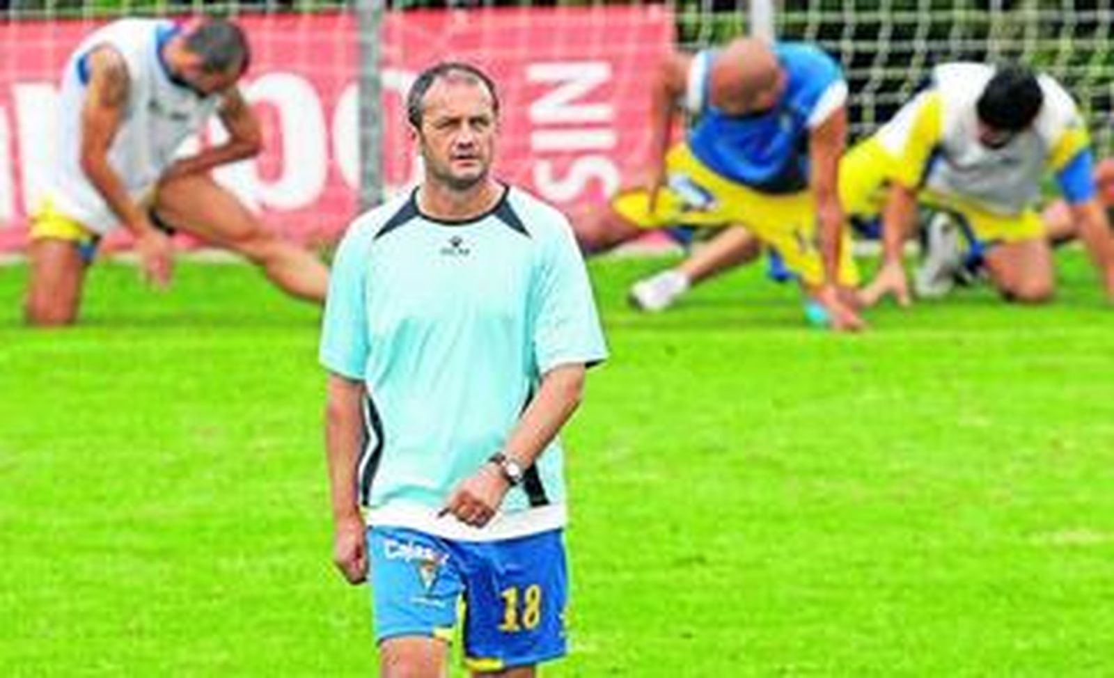 Risto Vidakovic, durante un entrenamiento en las instalaciones de El Rosal.