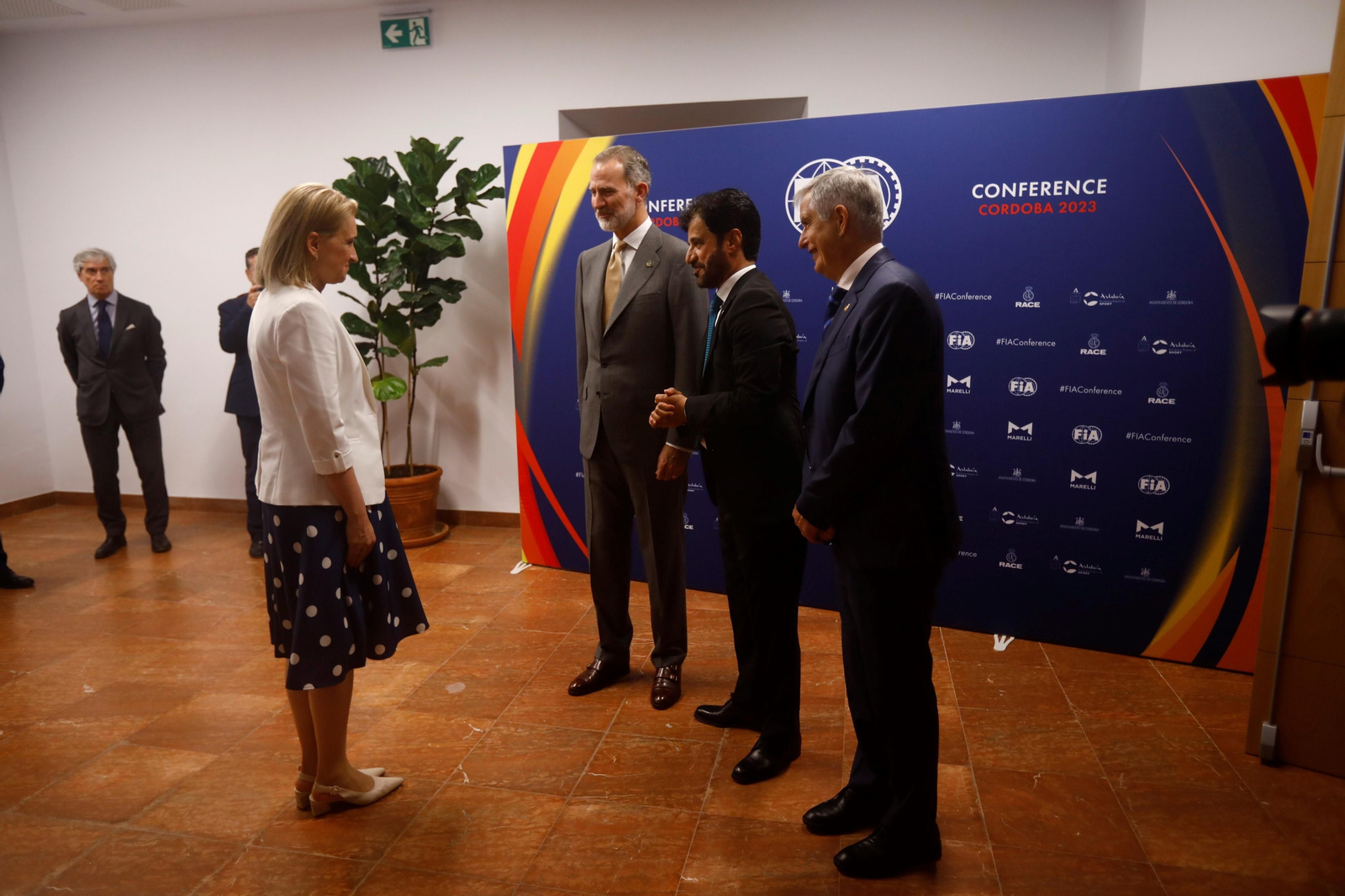 El Rey Felipe VI en la conferencia de la Federación Internacional del Automóvil de Córdoba, en imágenes
