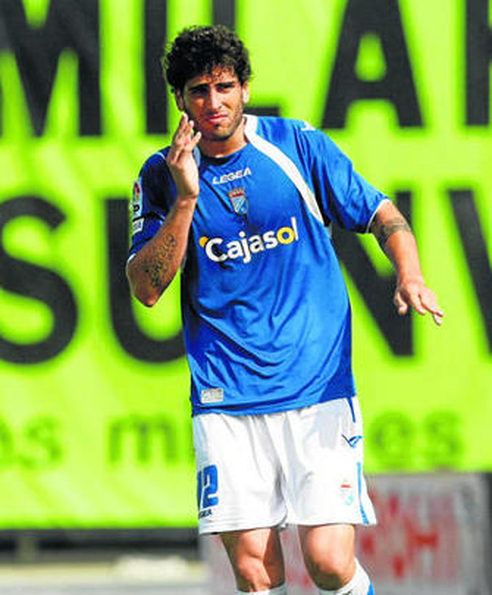 Gioda se lamenta de un golpe sufrido en un partido de la pasada temporada.