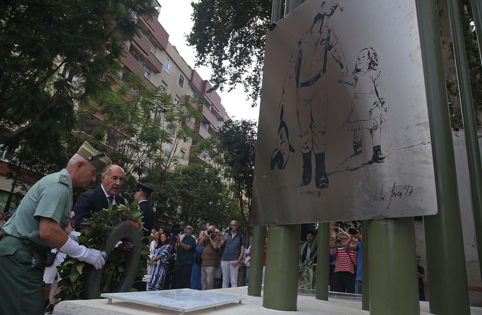 Fotos de la inauguración del monumento a la Legión en Algeciras