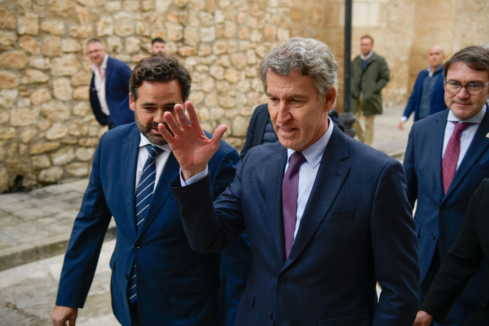 Alberto Núñez Feijóo, presidente del PP, en Ciudad Real.