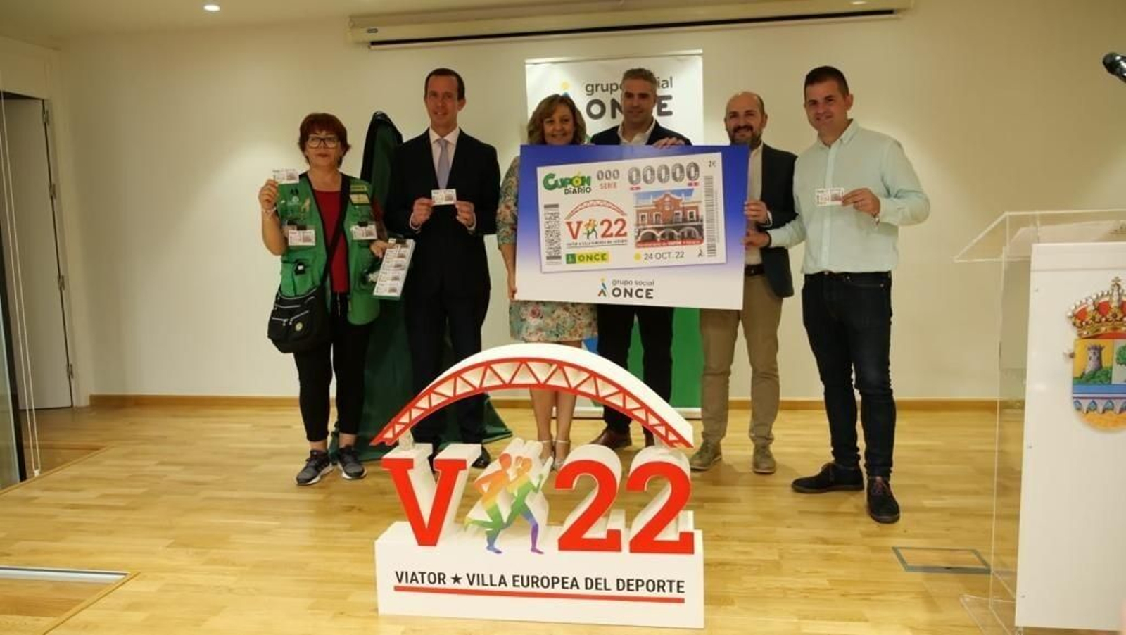 Así luce el cupón de la ONCE con las referencias a Viator.