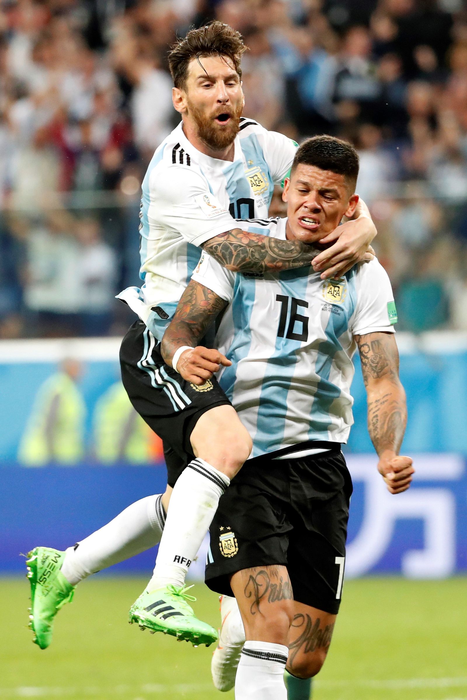 Las imágenes del Nigeria-Argentina