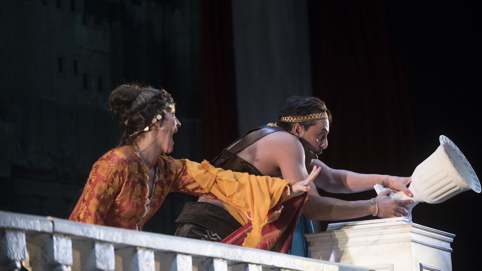 Representación de la obra Ben Hur.