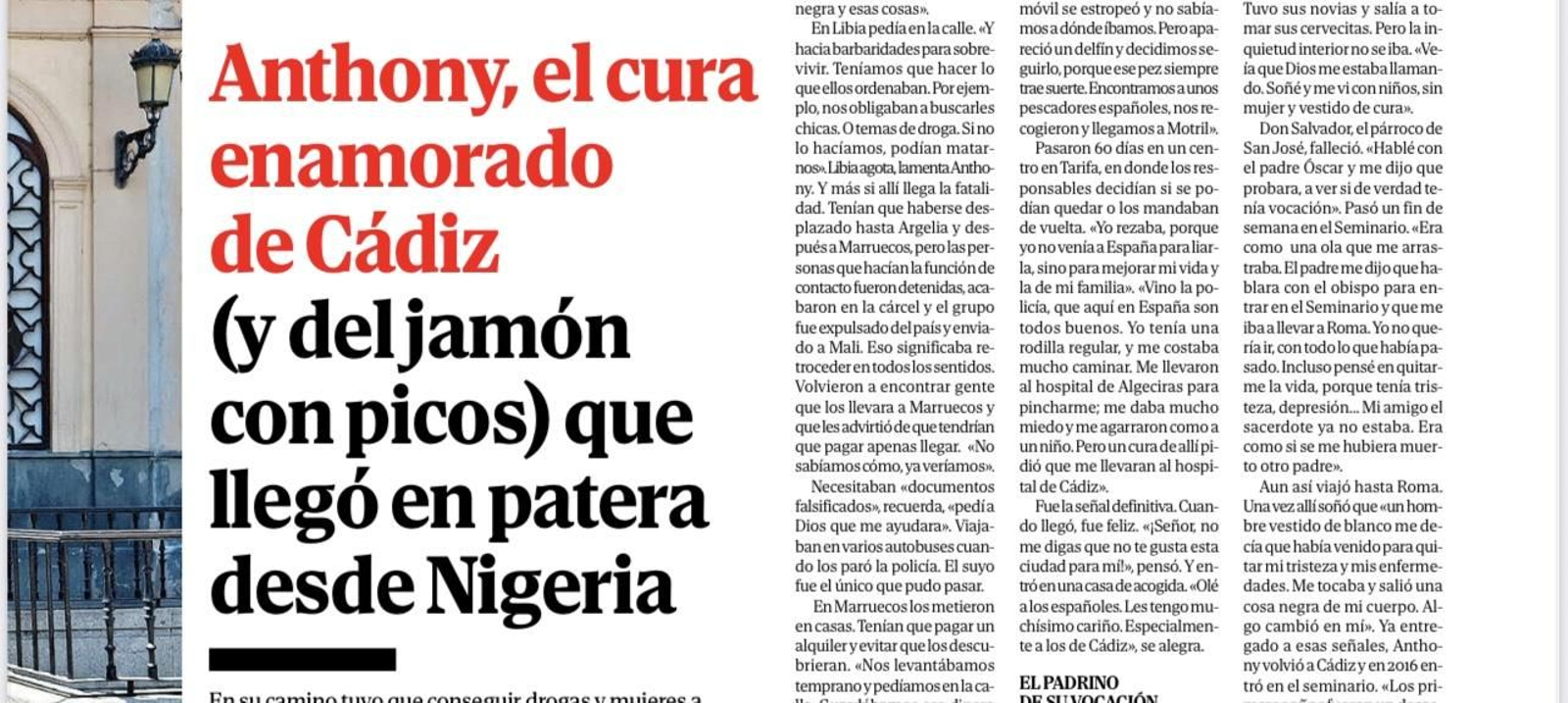 El padre Anthony en El Mundo