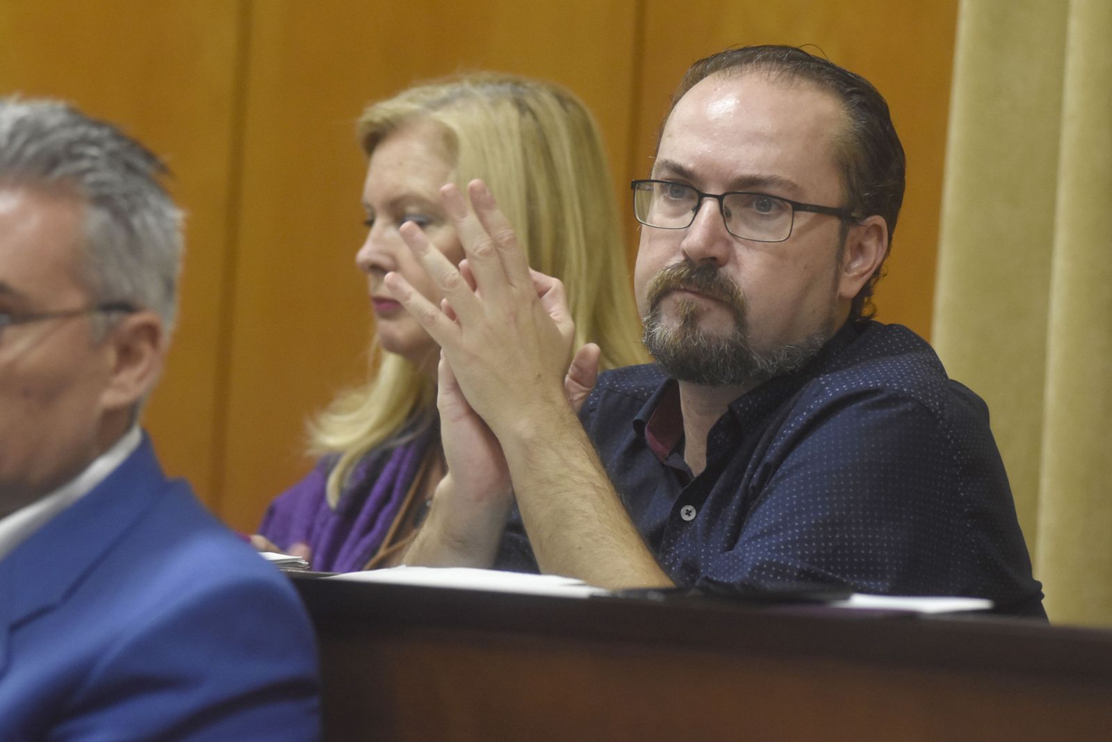 Juan Alcántara, durante un Pleno.