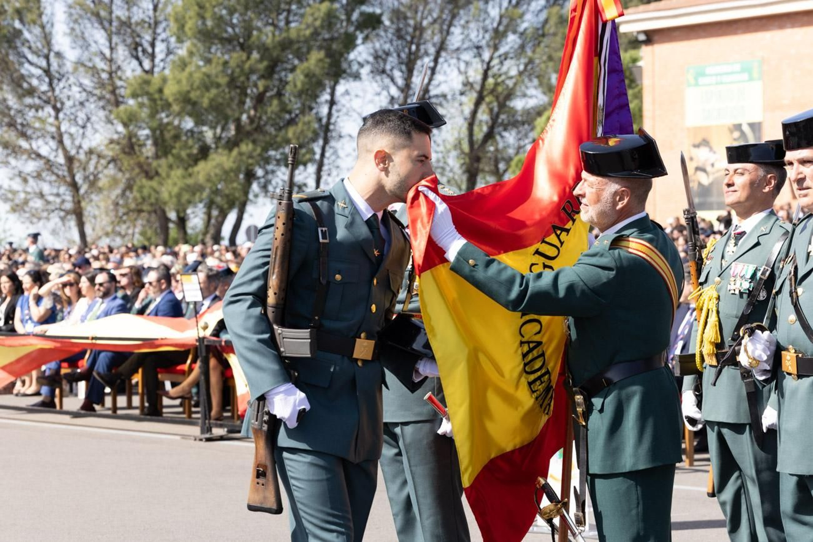 Acto de jura de bandera de la 130ª promoción de guardias civiles de la Academia de Baeza