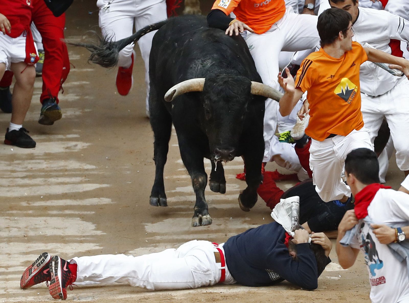 Las imágenes del encierro de los toros de Jandilla