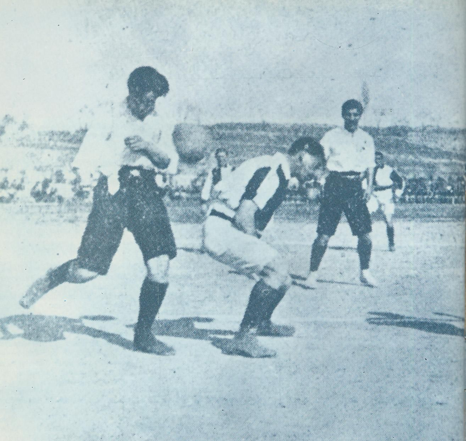 Imagen del partido contra el Vigo de aquella Copa de España.