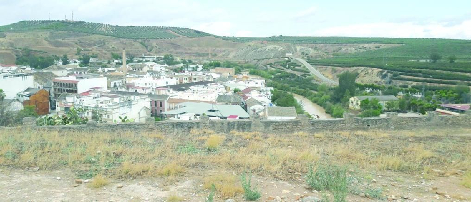 Vista de la localidad desde el mirador, actualmente sin conservar.