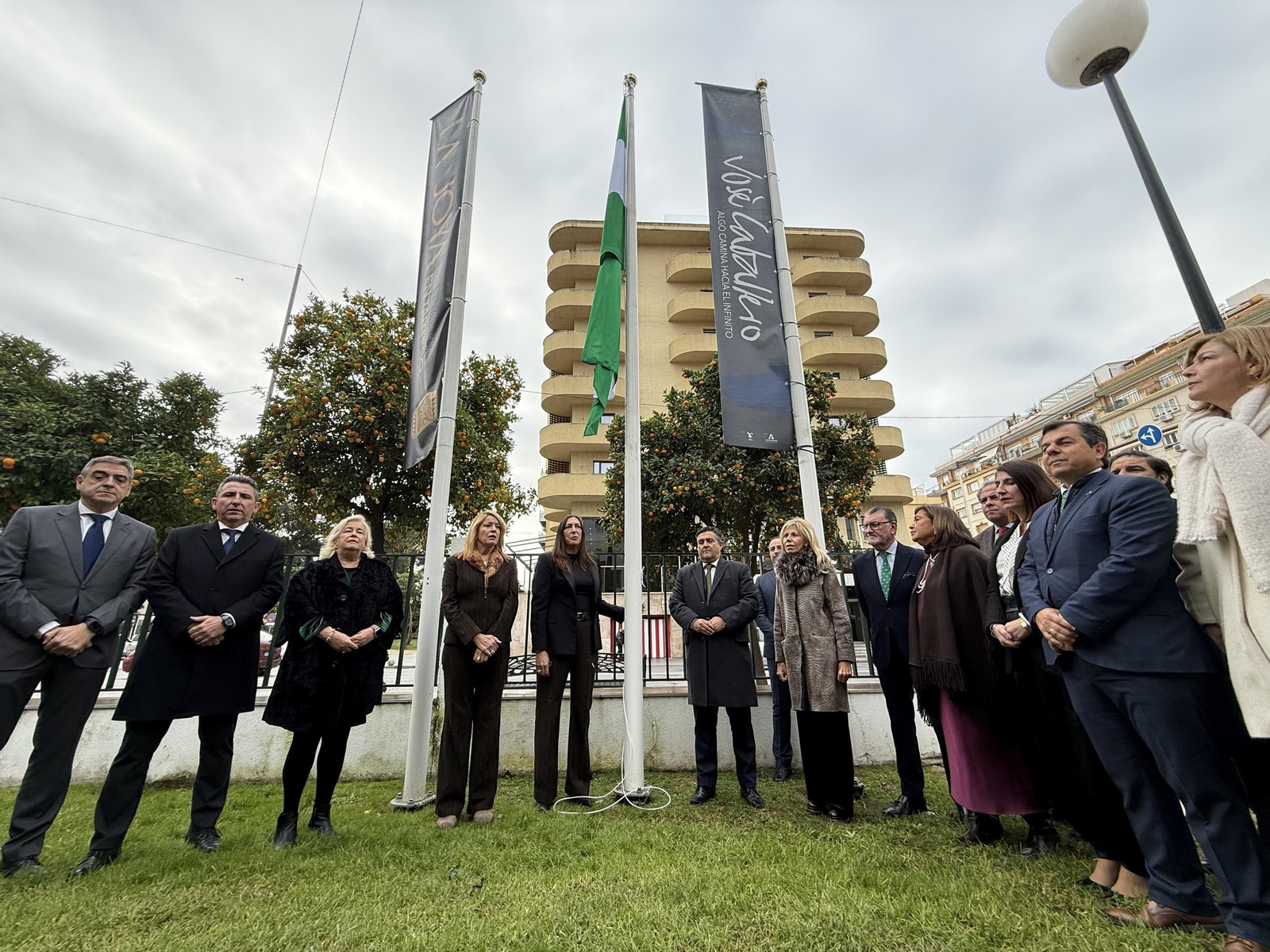 Imágenes del acto de celebración del Día de la Bandera organizado por la Junta de Andalucía en Huelva