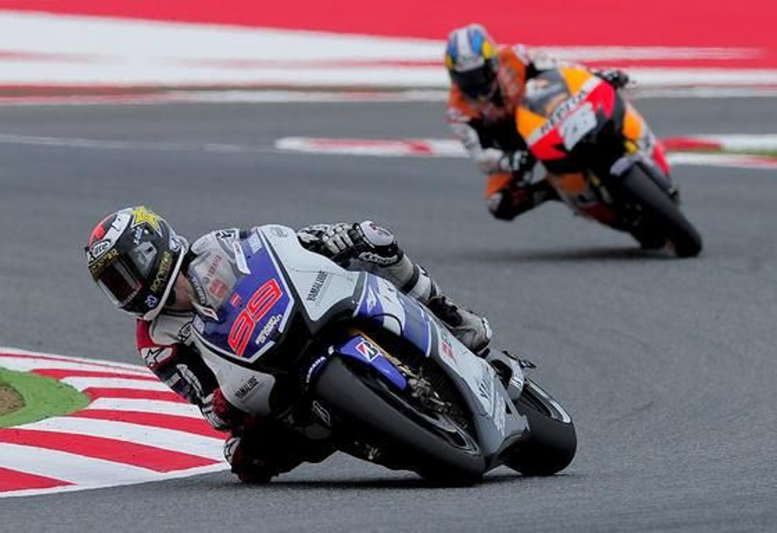 Las imágenes de la carrera de MotoGP en el GP de Cataluña.

Foto: AFP