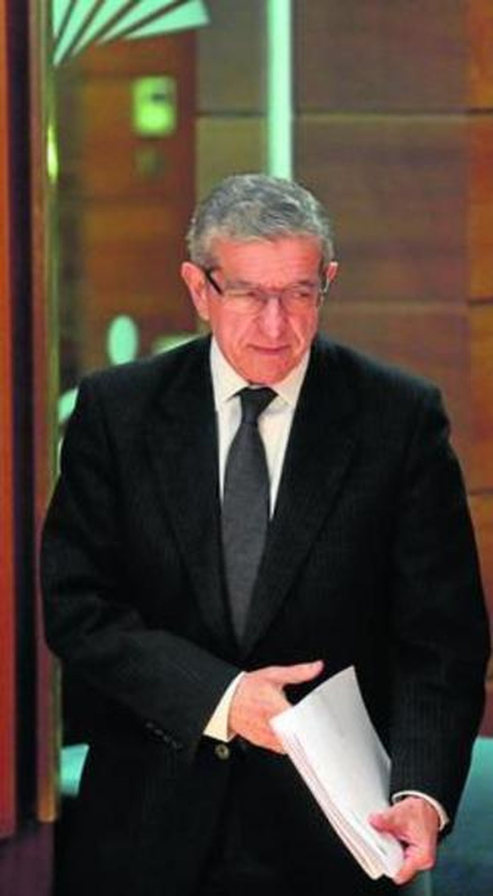 Braulio Medel, tras comparecer ante la prensa en marzo.