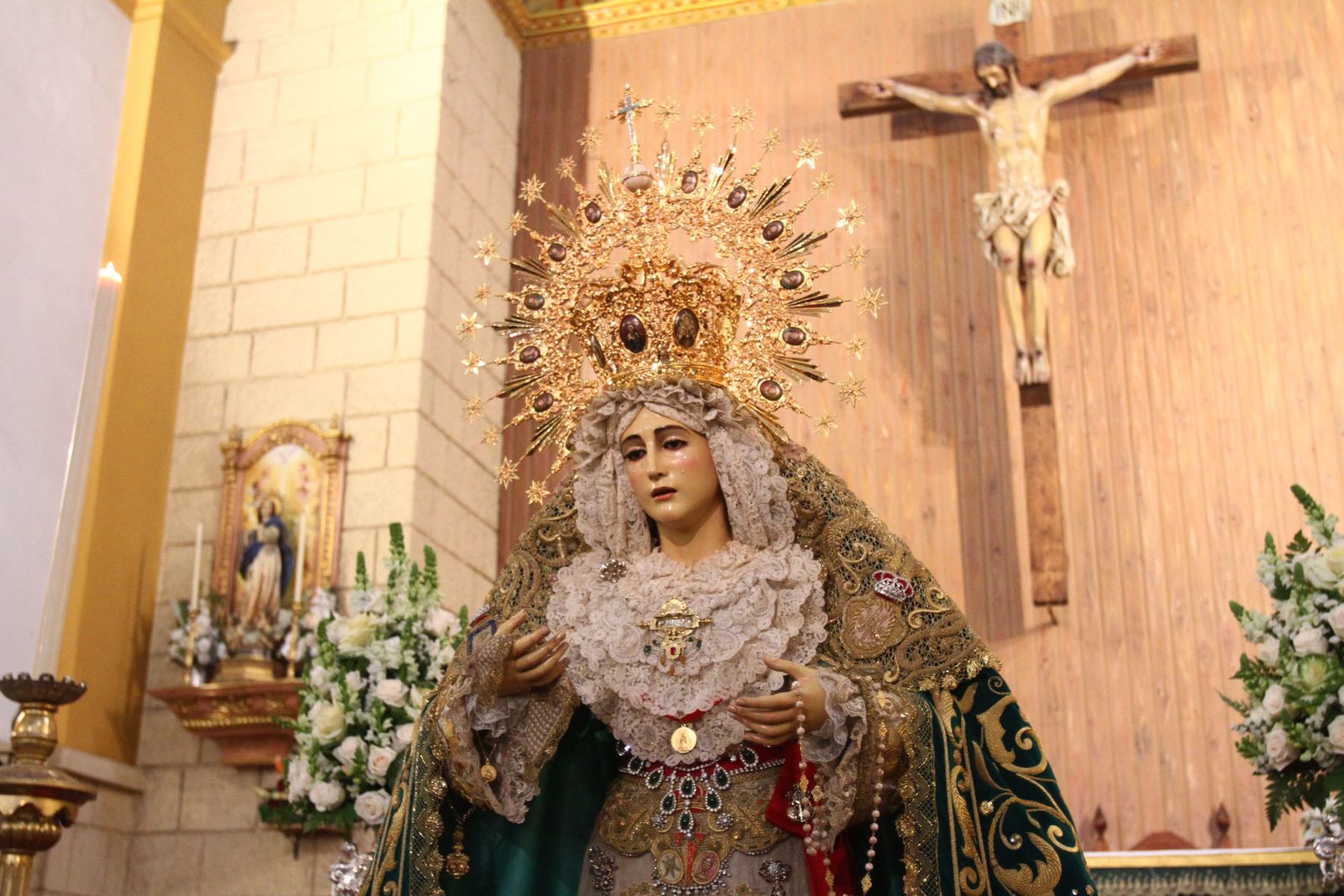 La Virgen del Amor tras su restauración regresa al Corazón de Jesús.