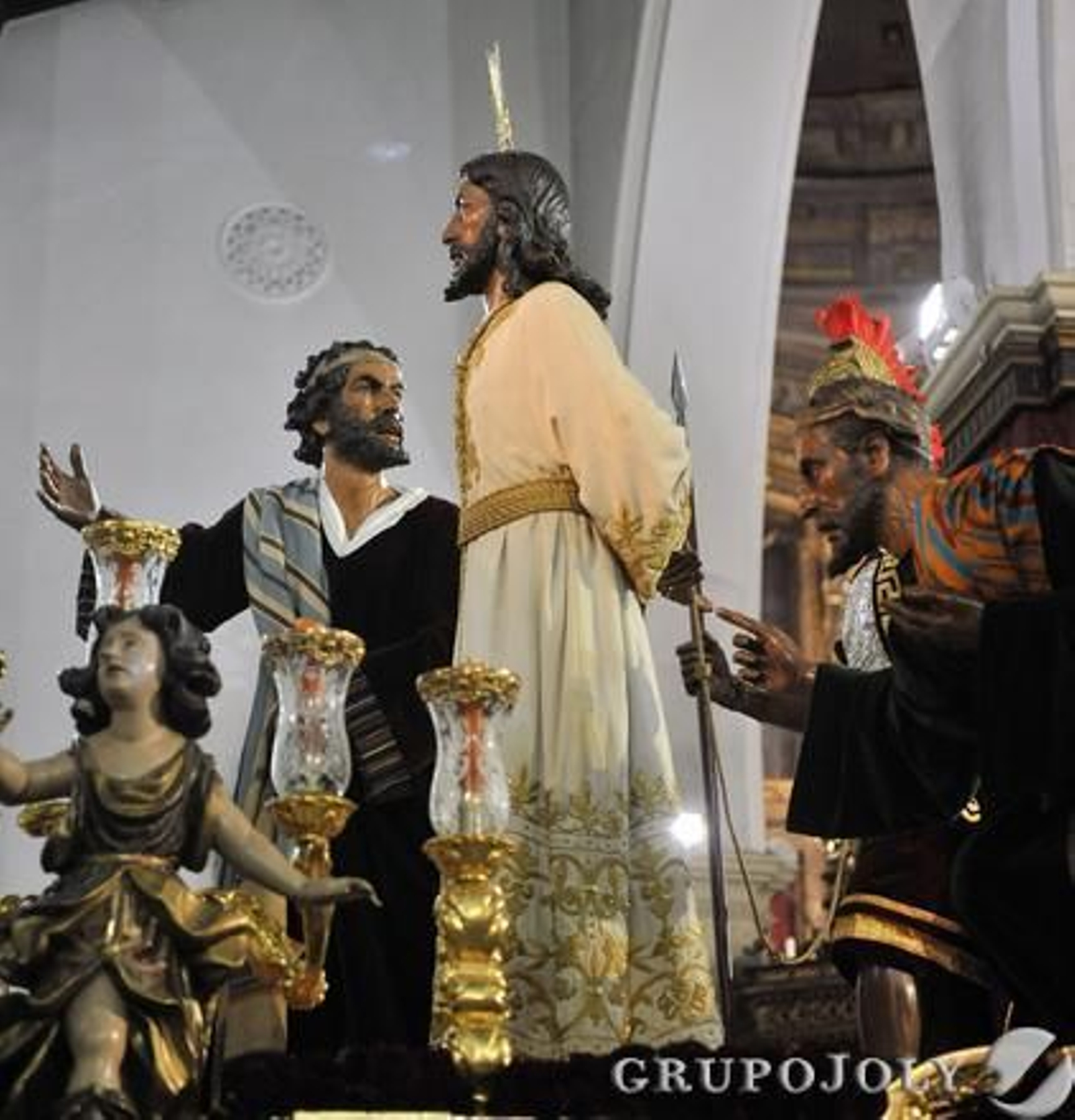 Detalle del paso de misterio de la hermandad.

Foto: Juan Carlos Vazquez