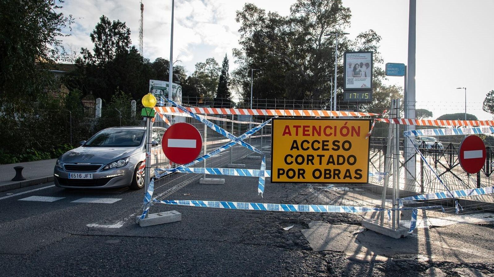 Obras en Avenida Manuel Siurot.