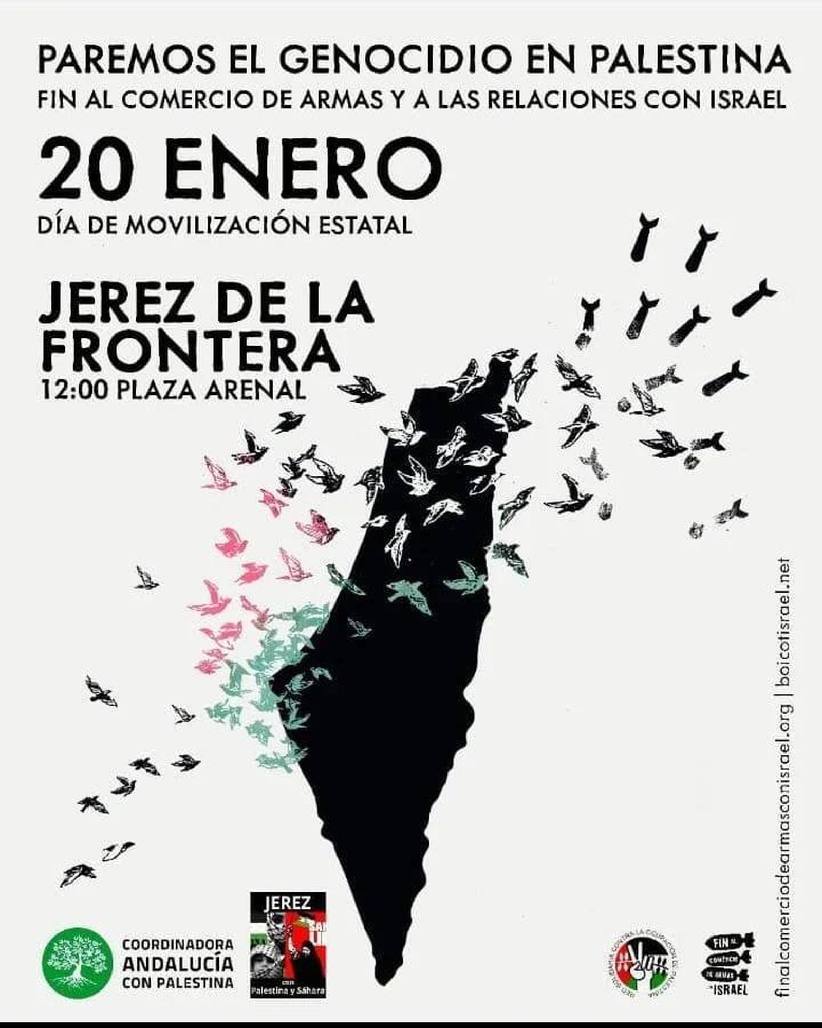 Jerez sale a la calle en solidaridad con el pueblo palestino