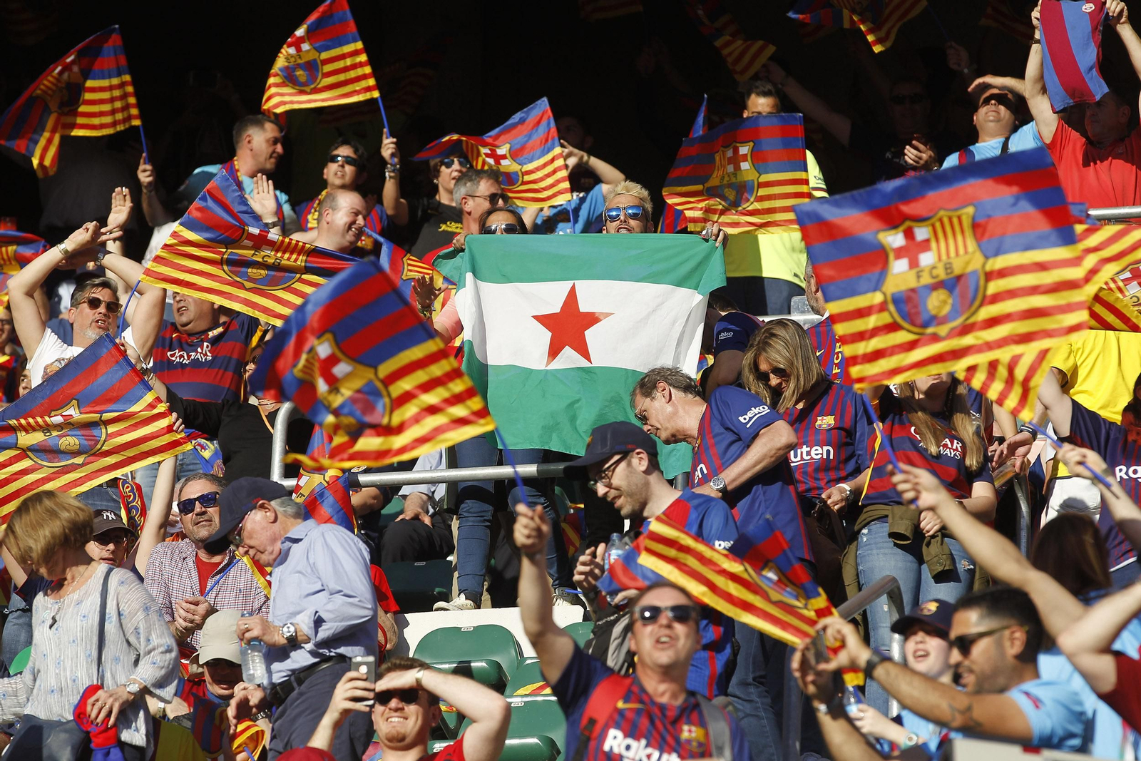 Las fotos de la final de la Copa del Rey entre el Barcelona y el Valencia en el Benito Villamarín