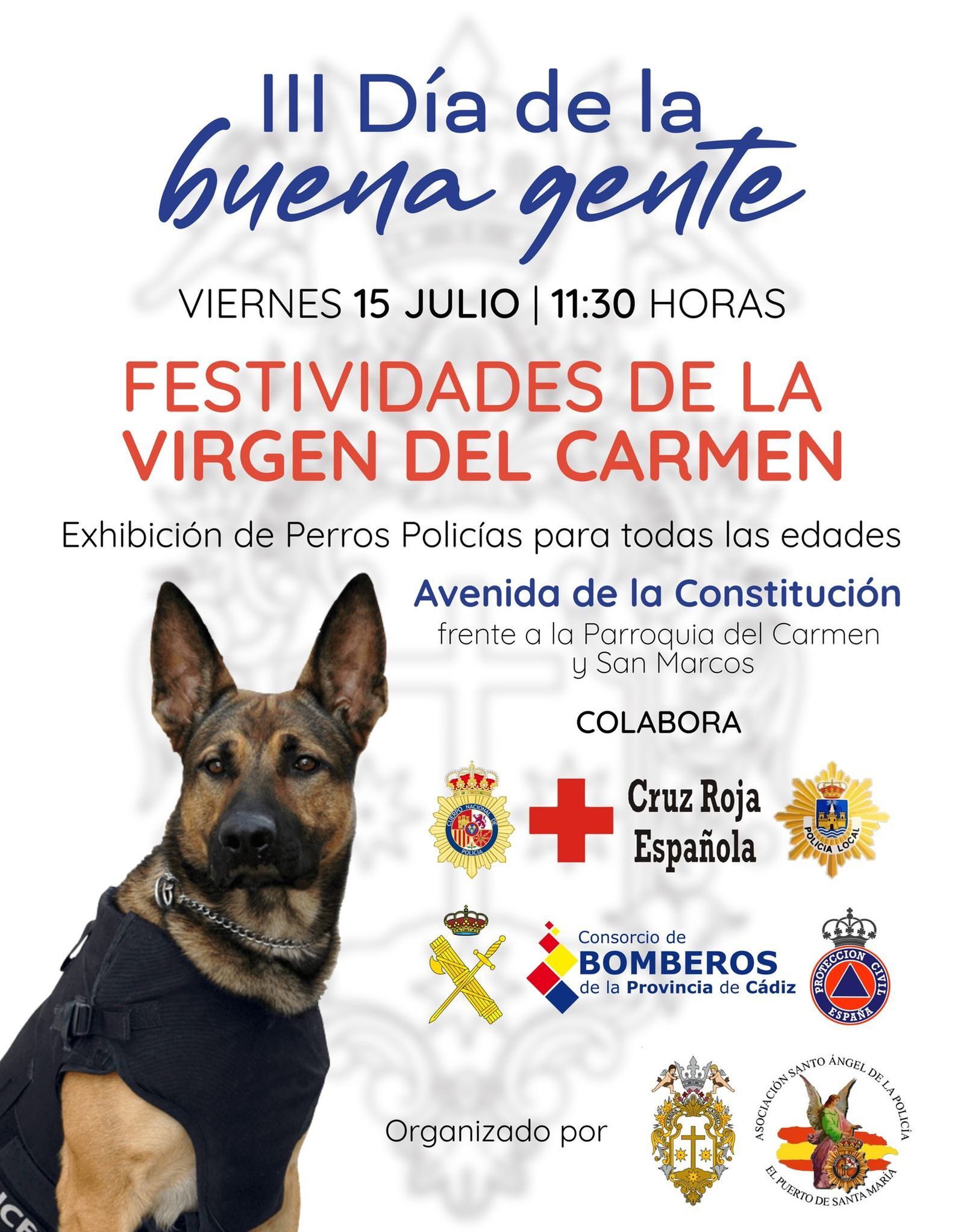 Cartel anunciador del Día de la Buena Gente, que es este viernes.