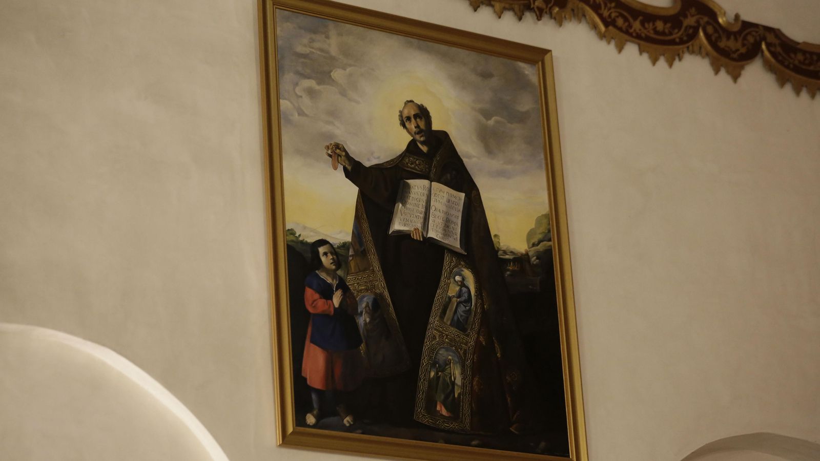 Copia realizada por Ricardo Gil de un cuadro de Zurbarán que los franceses se llevaron de la parroquia