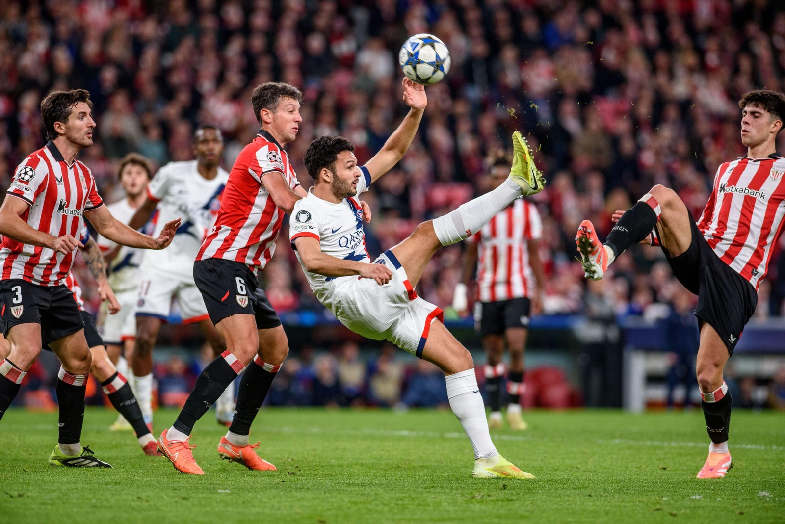 El Athletic Club-PSG, en imágenes