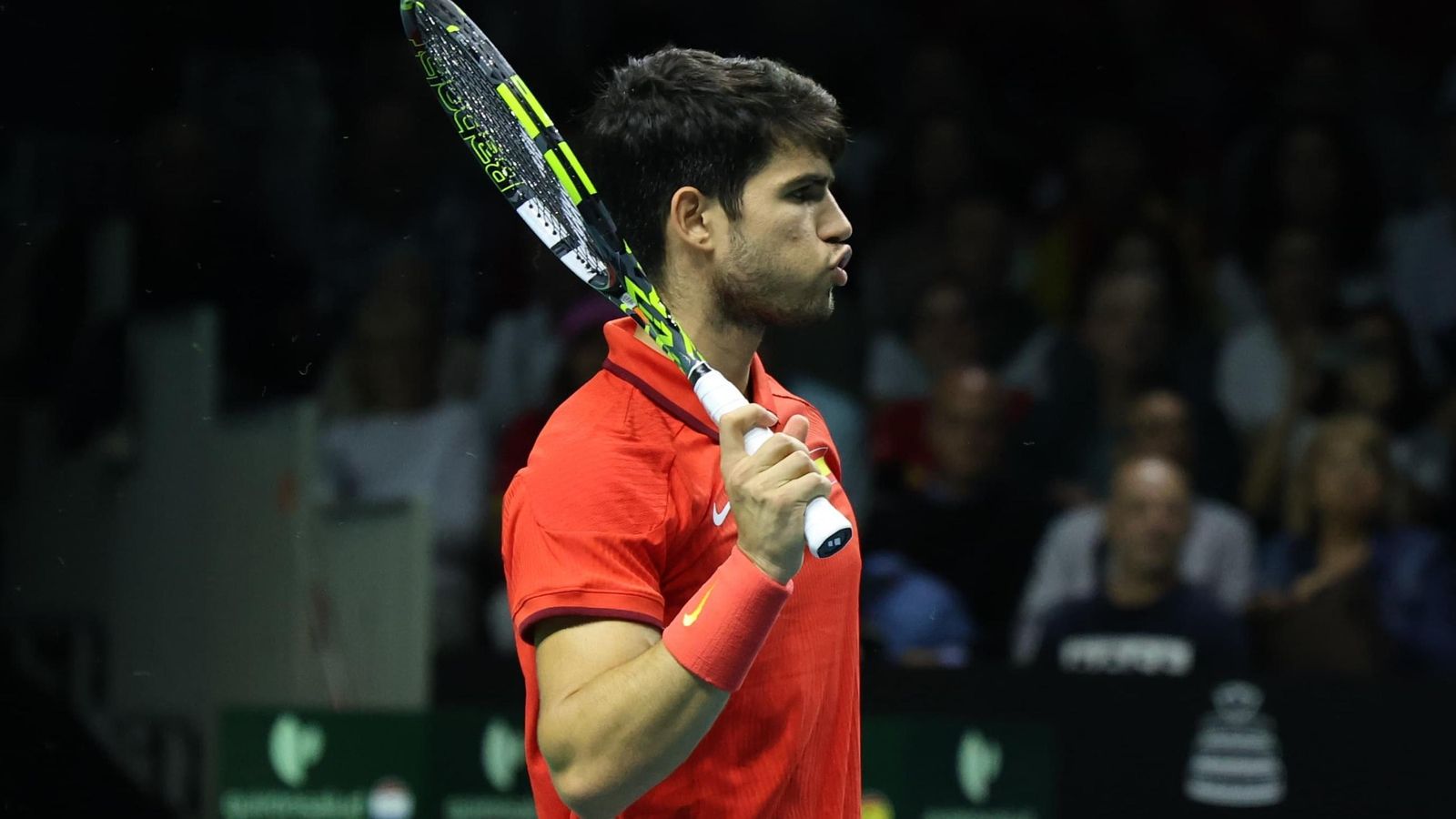 Las mejores fotos del Carlos Alcaraz-Griekspoor de la Copa Davis de Málaga