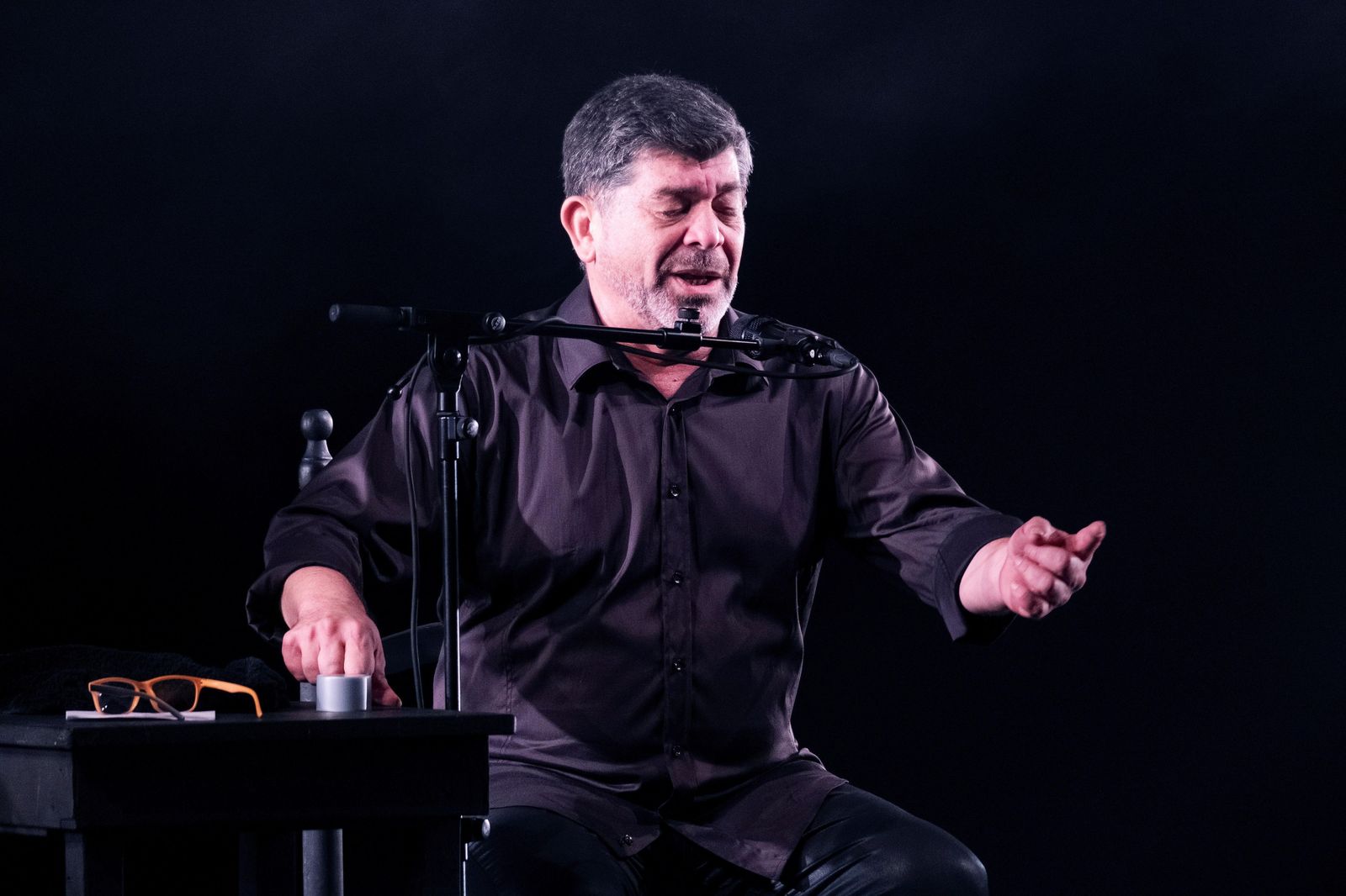 Tomás de Perrate ayer en las tablas del Lope de Vega.