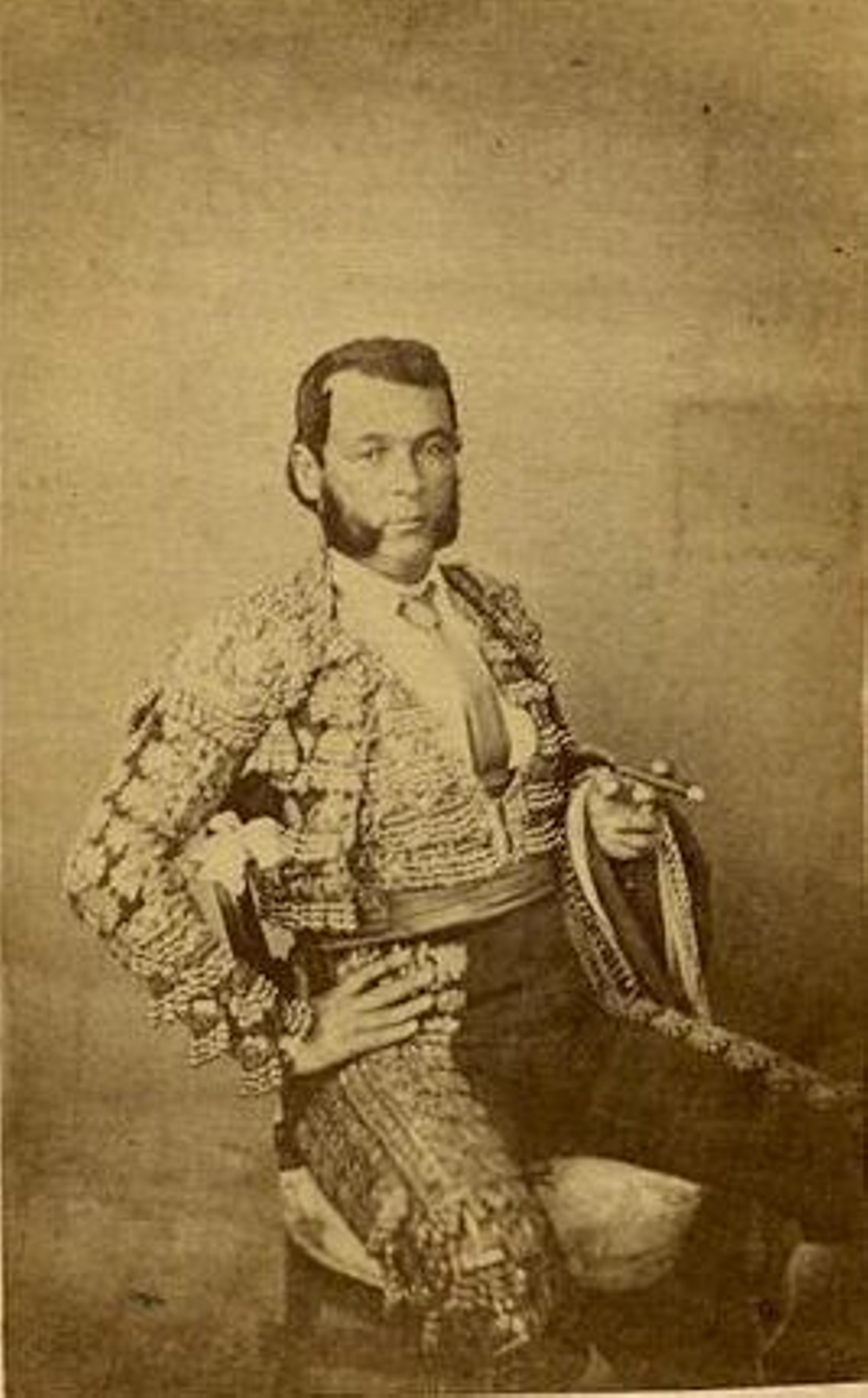 El bizarro diestro decimonónico Manuel Domínguez 'Desperdicios' retratado por Laurent.