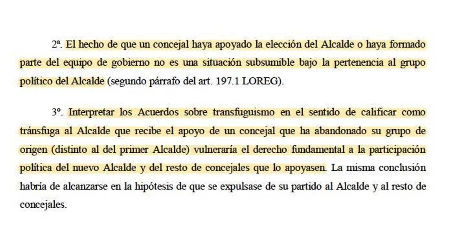 Con conclusiones del informe sobre transfuguismo que encargó el PSOE de Granada