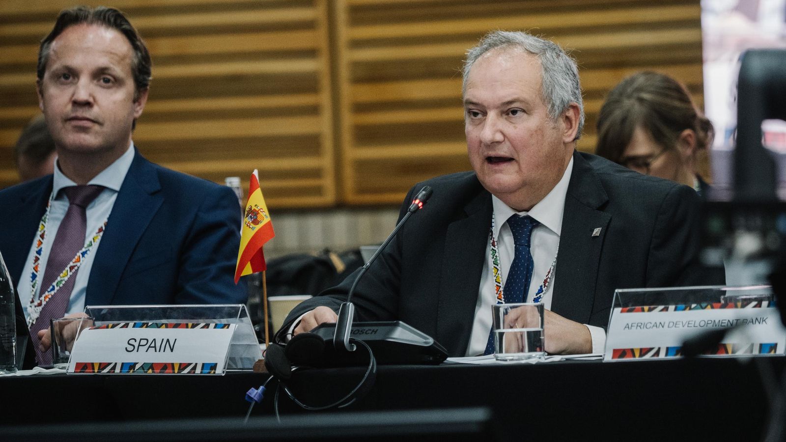 Jordi Hereu durante su intervención ante el G20. Jordi Hereu durante su intervención ante el G20.