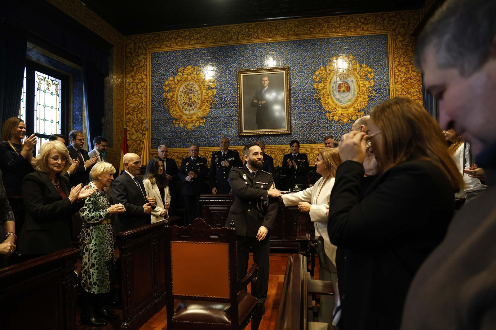 Las fotos del homenaje en Algeciras al inspector jefe de la Policía Nacional Francisco González Suárez
