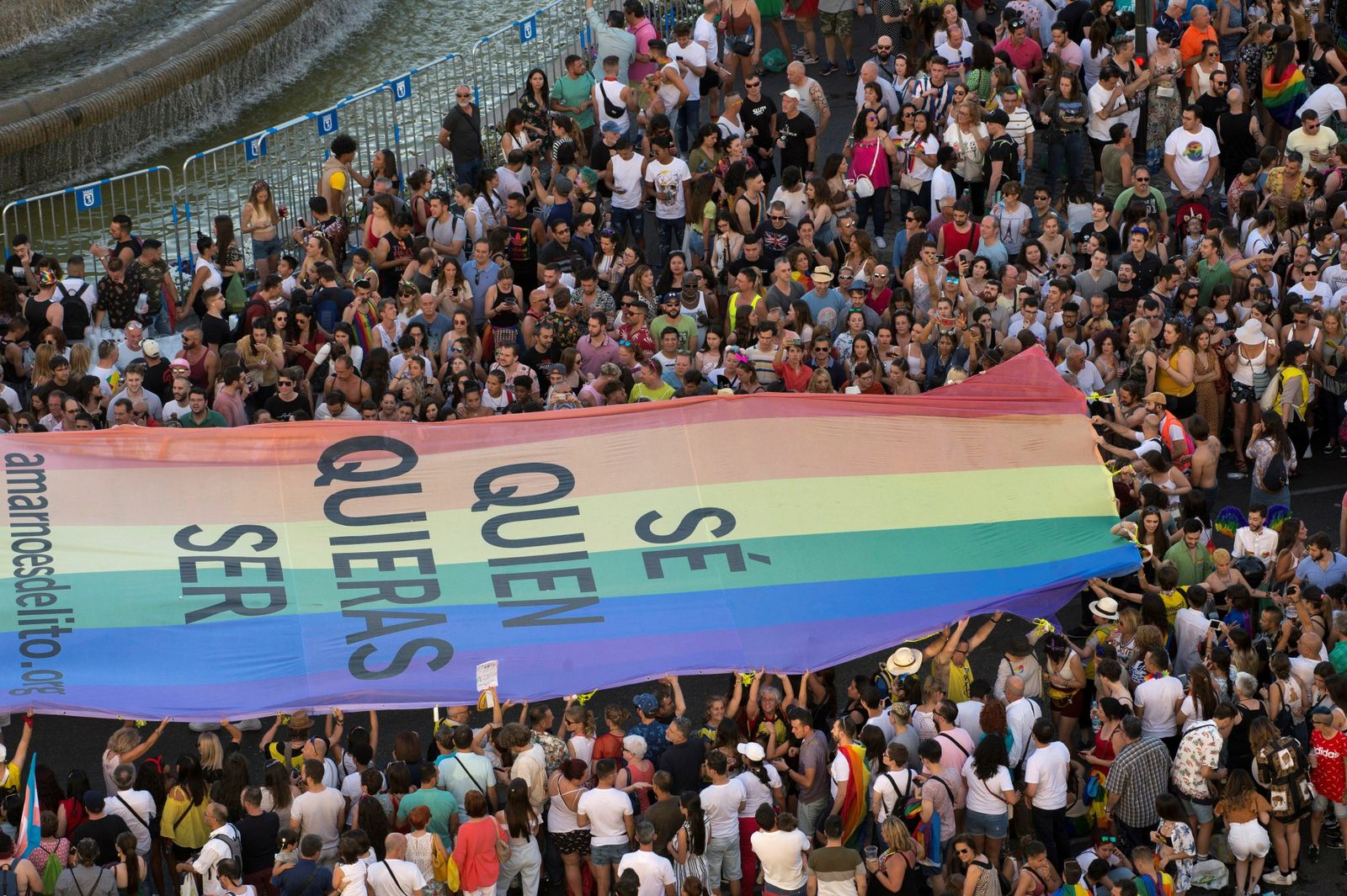 Manifestación del Orgullo LGTBI en Madrid.