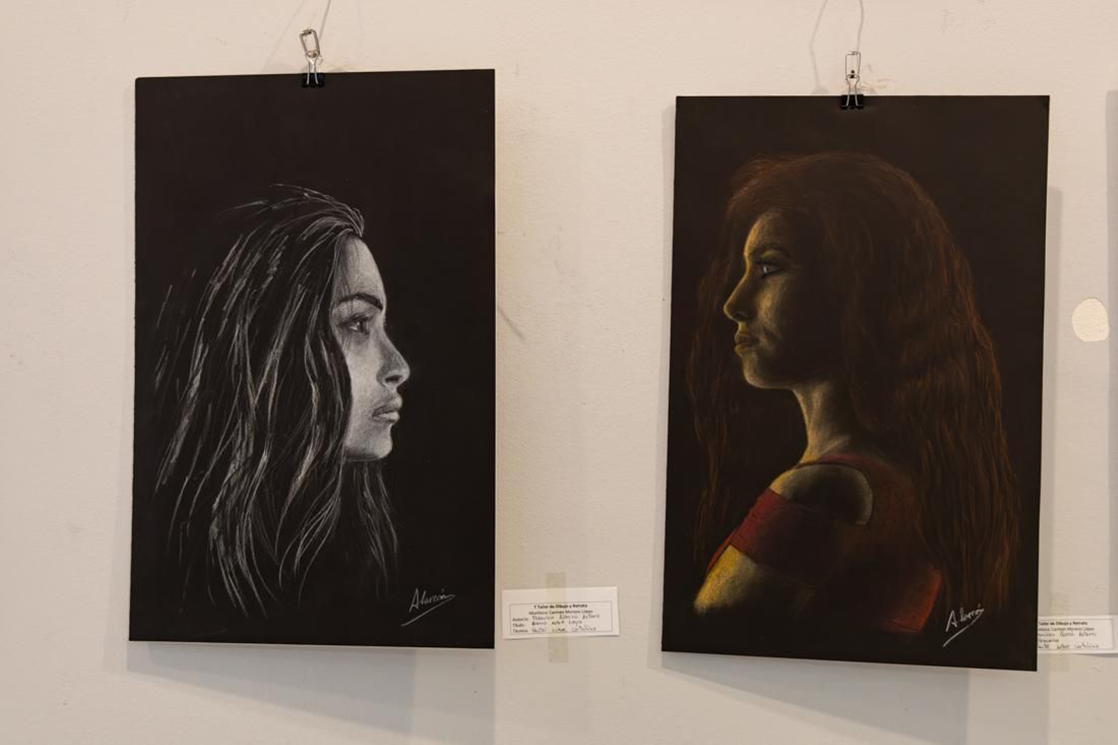 Carmen Moreno es la monitora al cargo de estos grupos que utilizan varias técnicas pictóricas. Los trabajos de pintura y fotografía de la Universidad Popular se exponen en la Sabetay