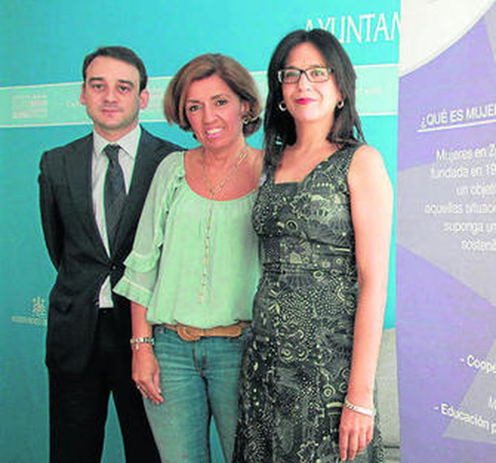 Juan Miguel del Río, María Jesús Botella e Inmaculada Cabello.