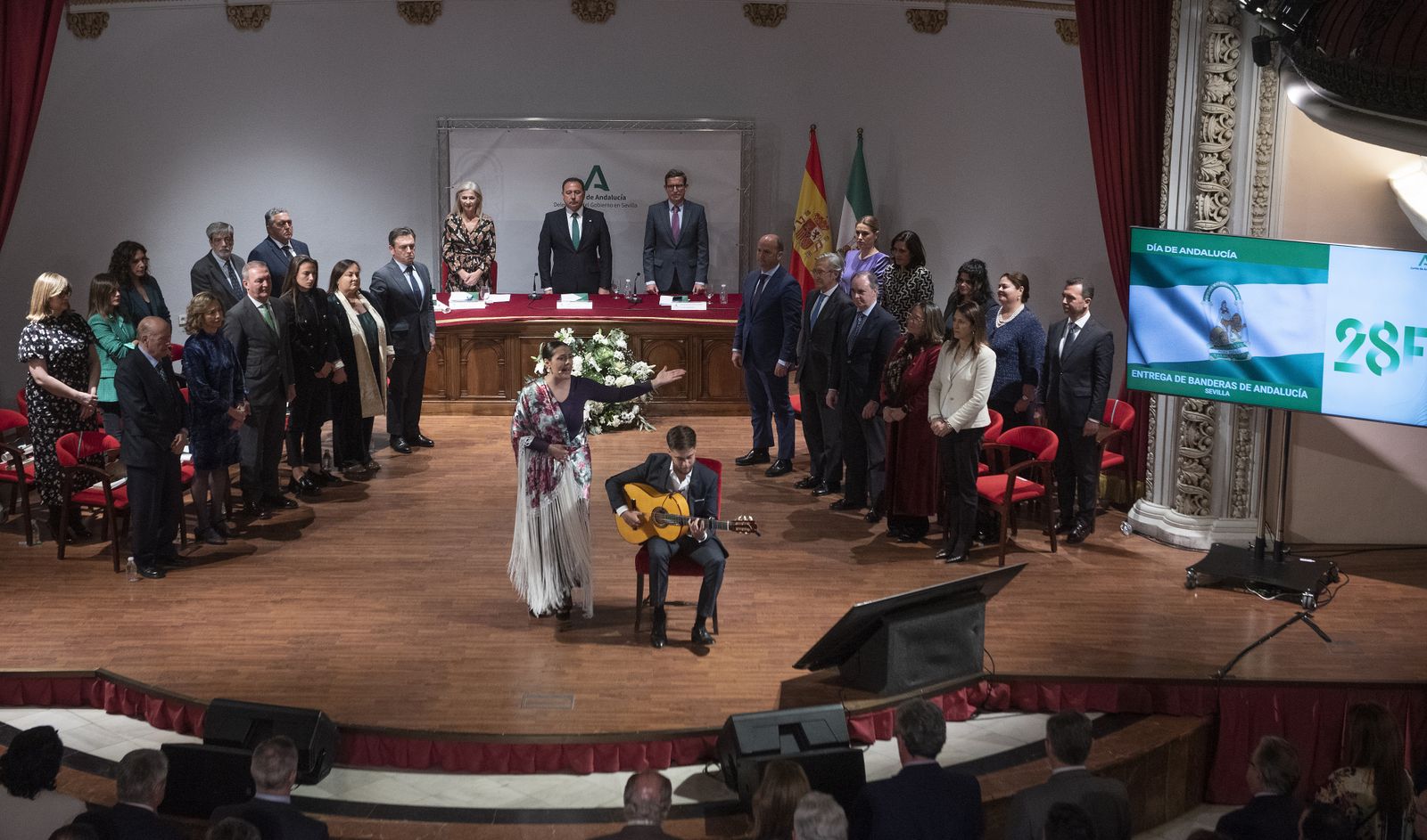 Las imágenes del acto de entrega de galardones Bandera de Andalucía en la provincia de Sevilla