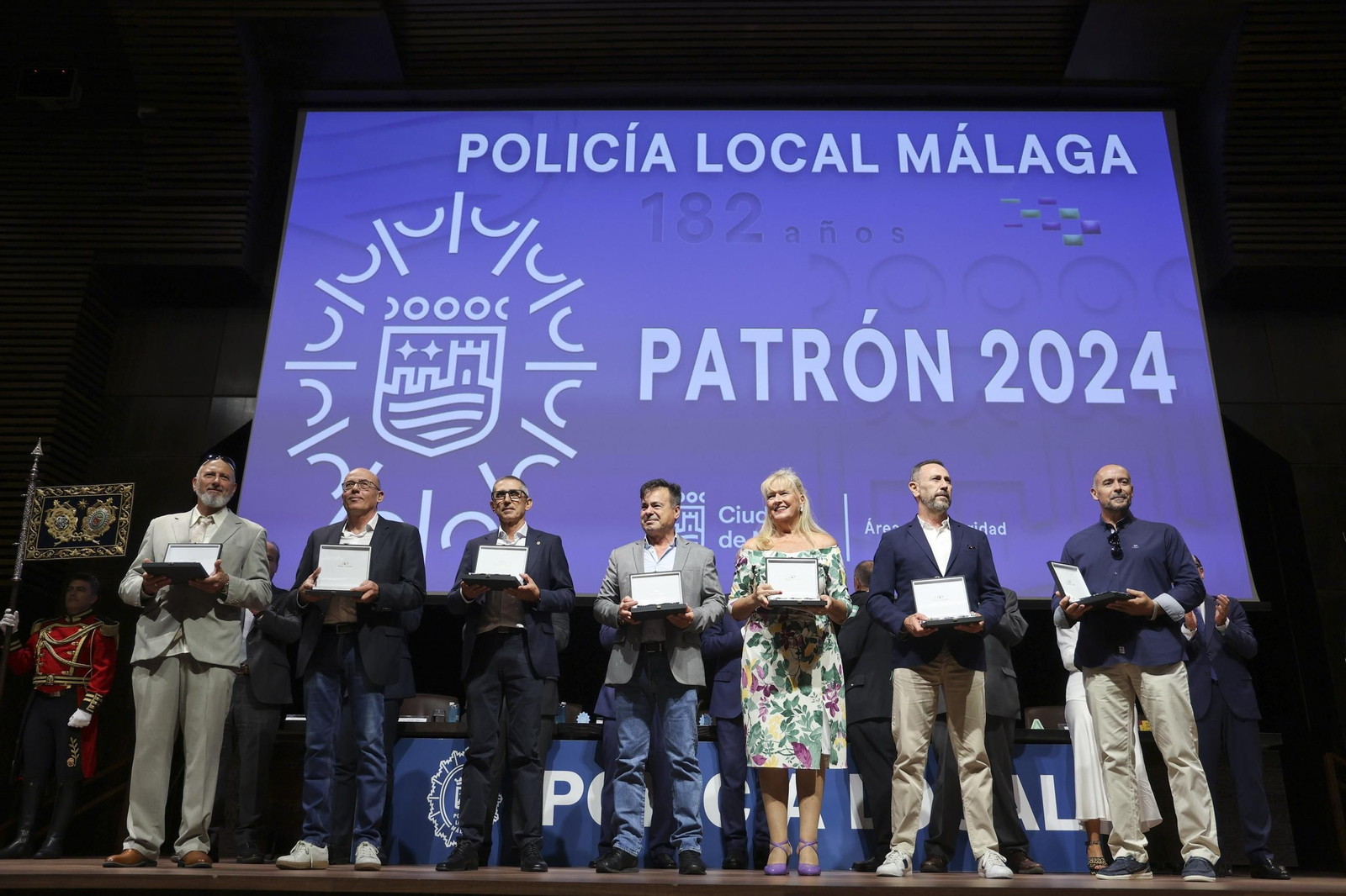 Los actos de la Policía Local de Málaga por el día de su patrón, en fotos