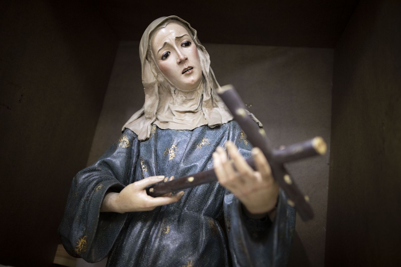 Santa Margarita de Cortona, en el Museo de Bellas Artes de Granada donde fue depositada.