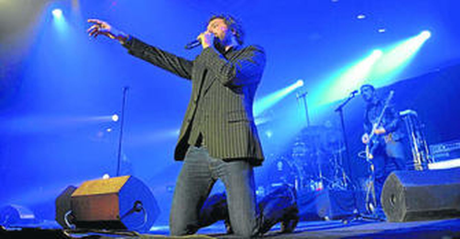 El grupo, en una reciente actuación en Pamplona.