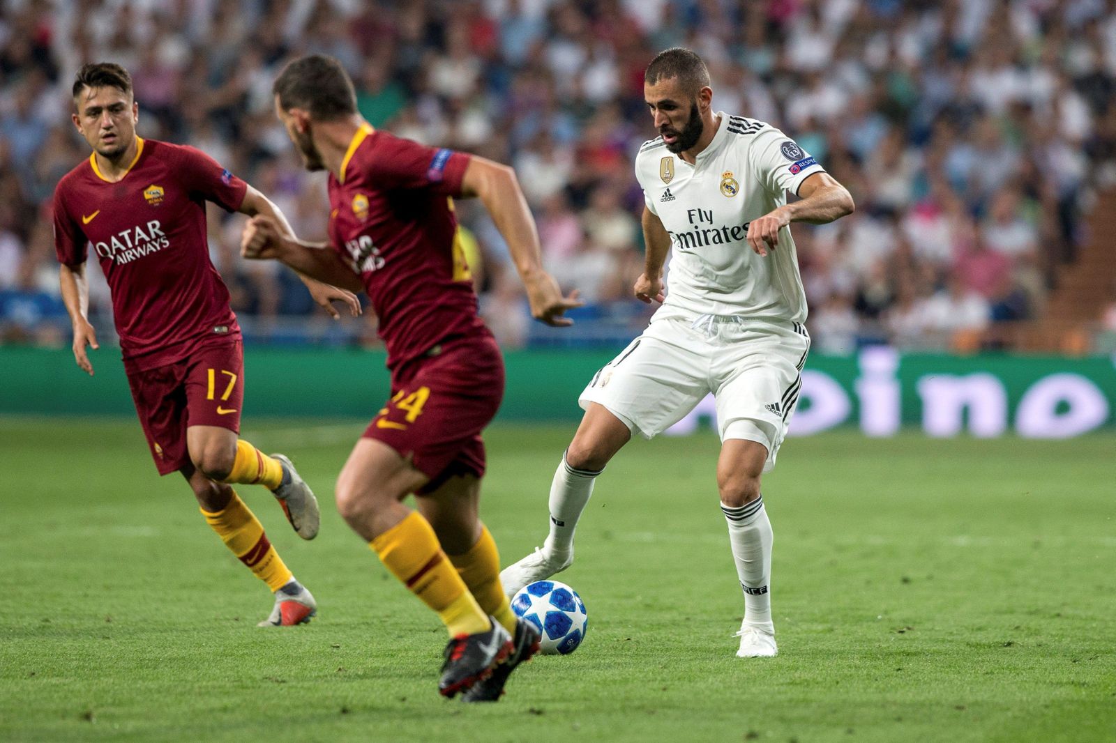 El Real Madrid-Roma, en imágenes
