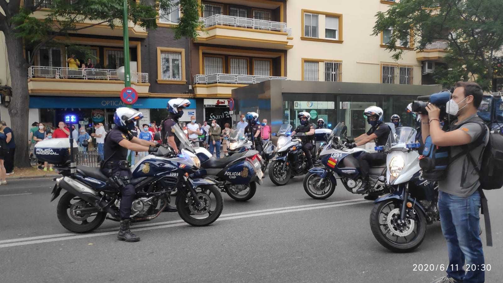 Motoristas de la Policía Nacional, en una imagen reciente.