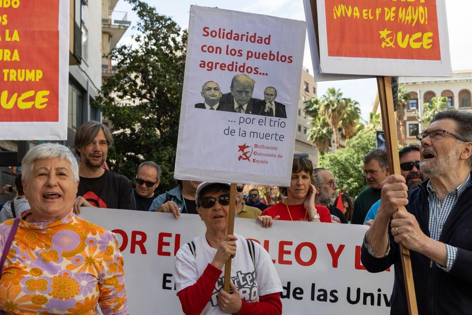 Manifestación convocada por el 1º de Mayo