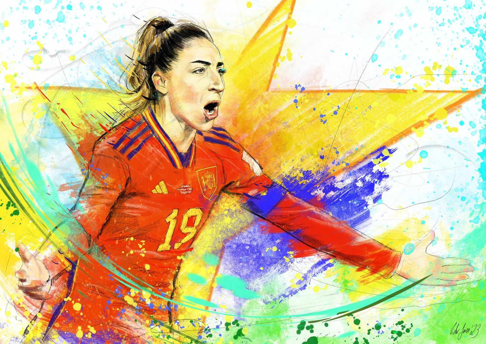 El cuadro de Olga Carmona.