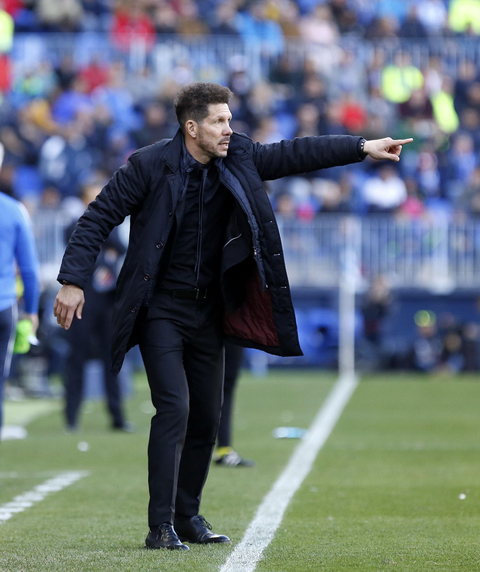 Cholo Simeone, en el pasado Málaga-Atlético de Madrid.