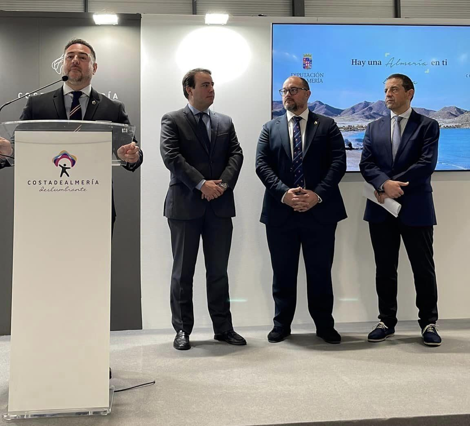 El alcalde de Macael, Raúl Martínez, este miércoles en Fitur.