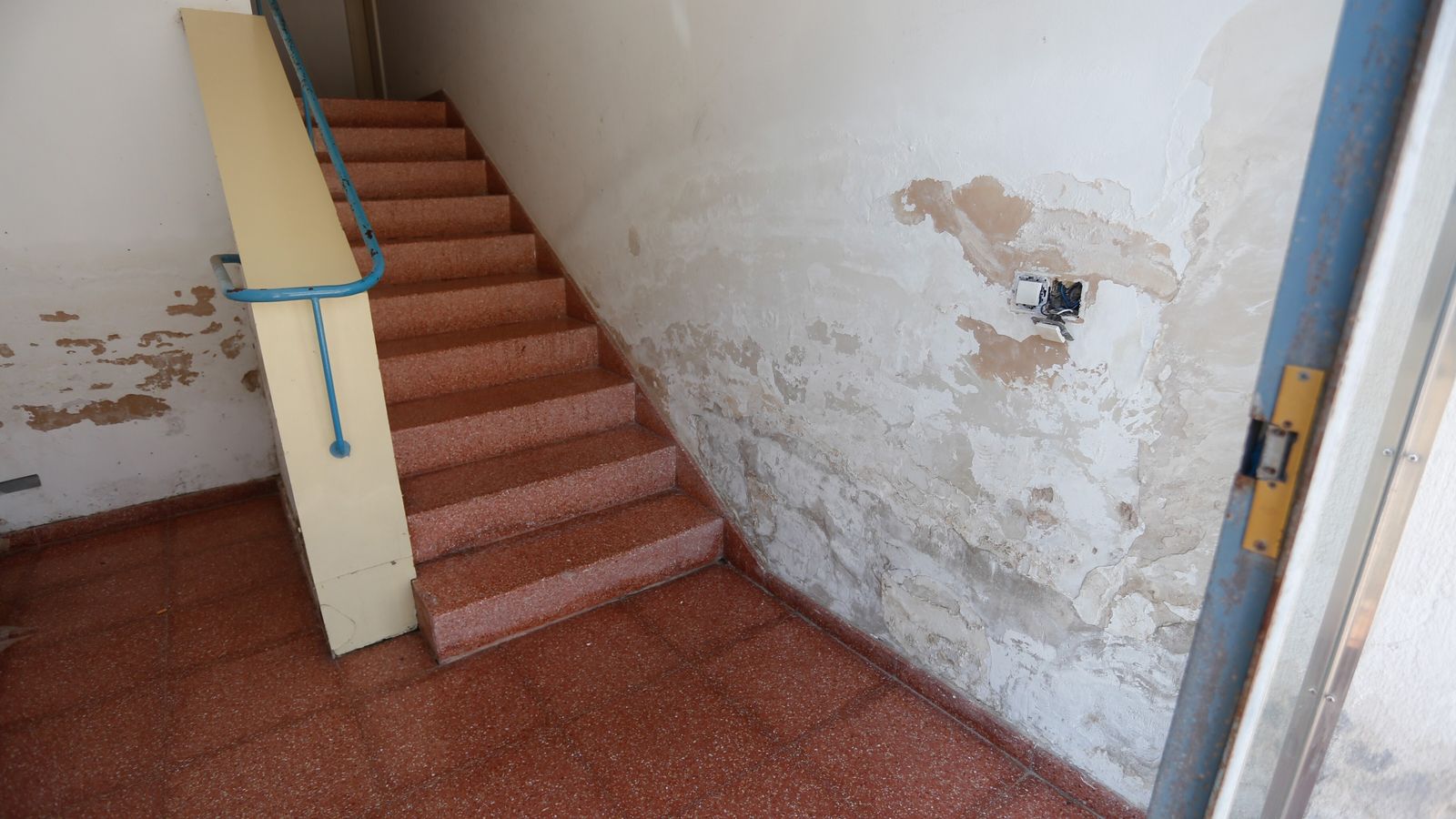 Estado del portal de uno de los bloques.