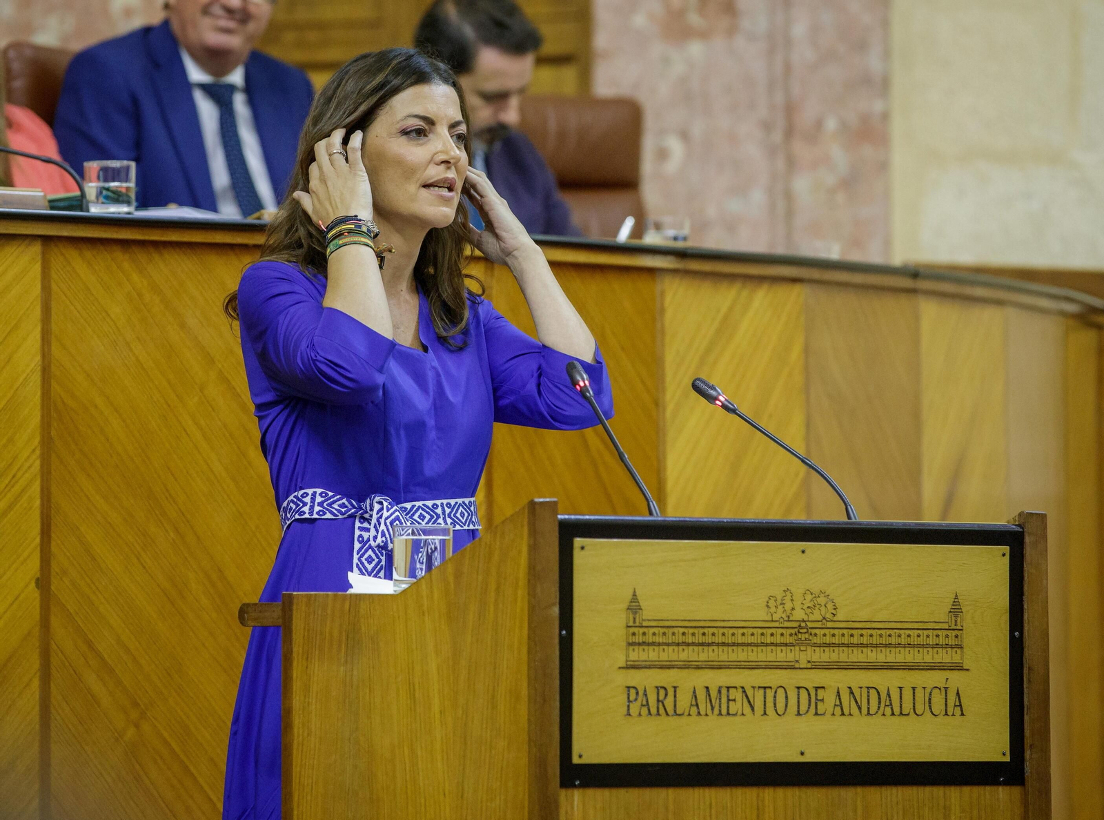 Macarena Olona, en el Parlamento de Andalucía