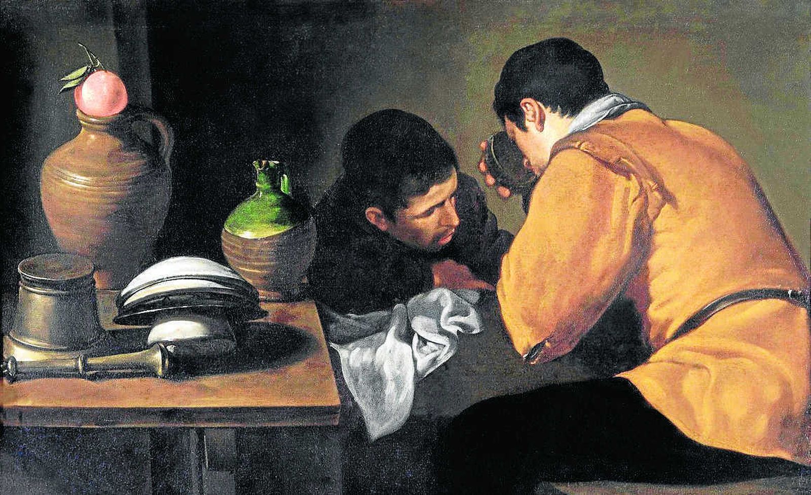 1. 'Dos hombres comiendo', de Diego Velázquez (c. 1622).  2. Autorretrato de Velázquez.  3. Autorretrato de Murillo.  4. 'Tres muchachos' (c. 1670), de Bertolomé Esteban Murillo.