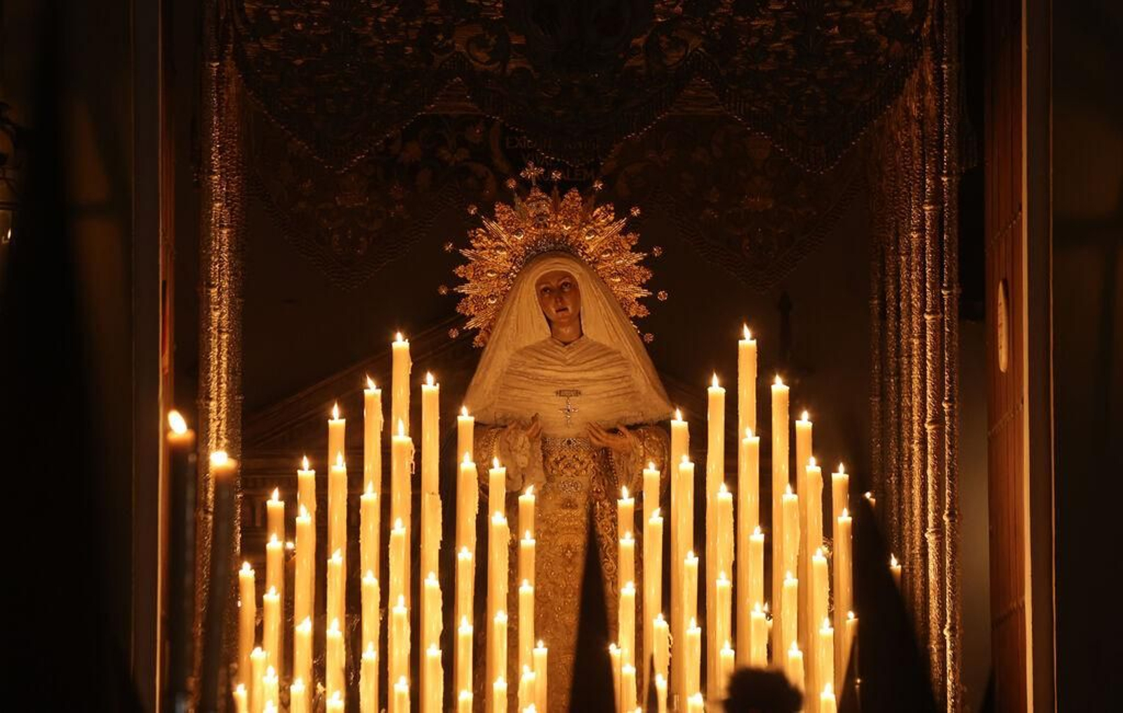 La Virgen de las Aguas sale a la calle el pasado Lunes Santo