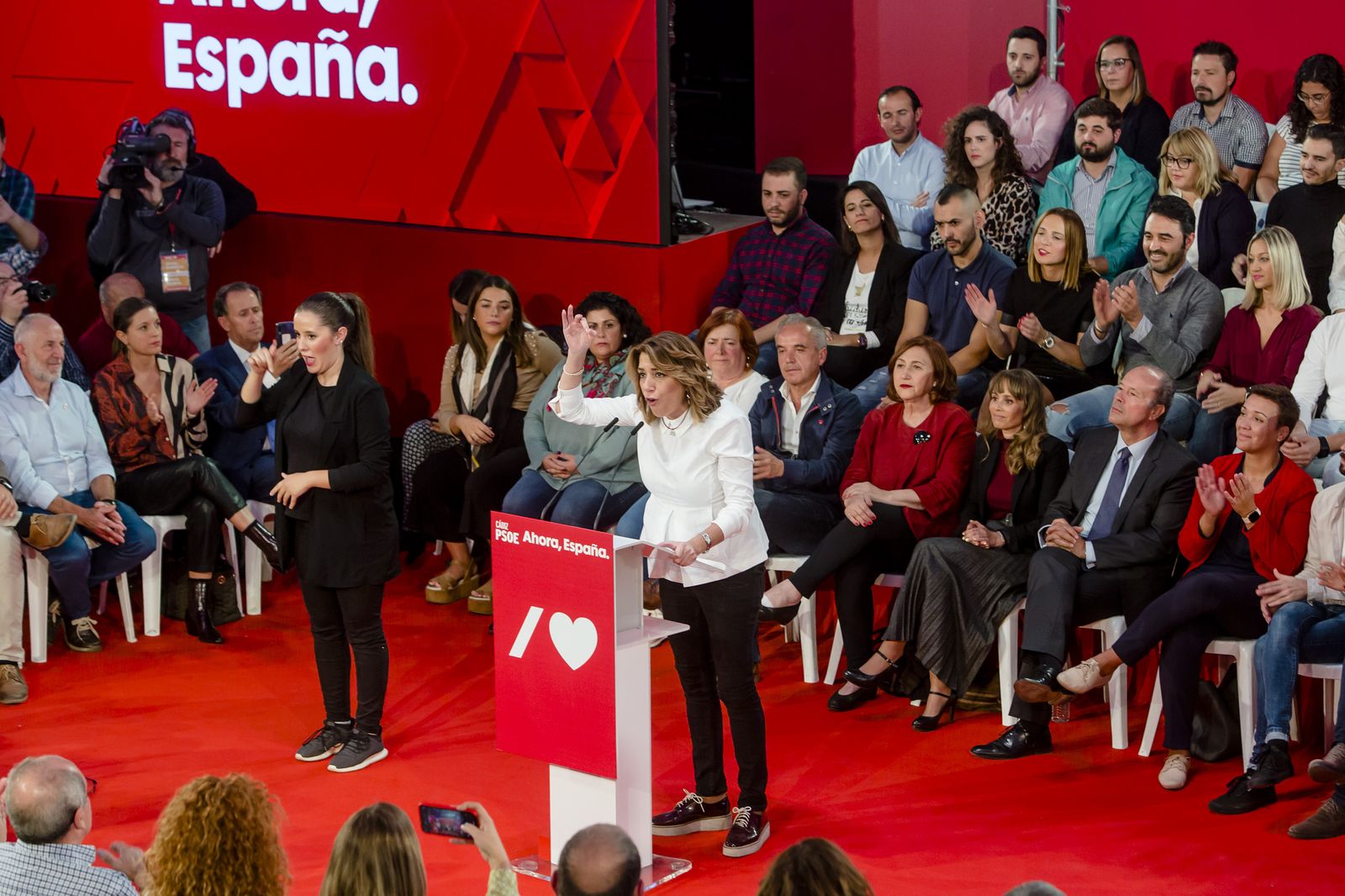 Imágenes del mitin del PSOE en Cádiz